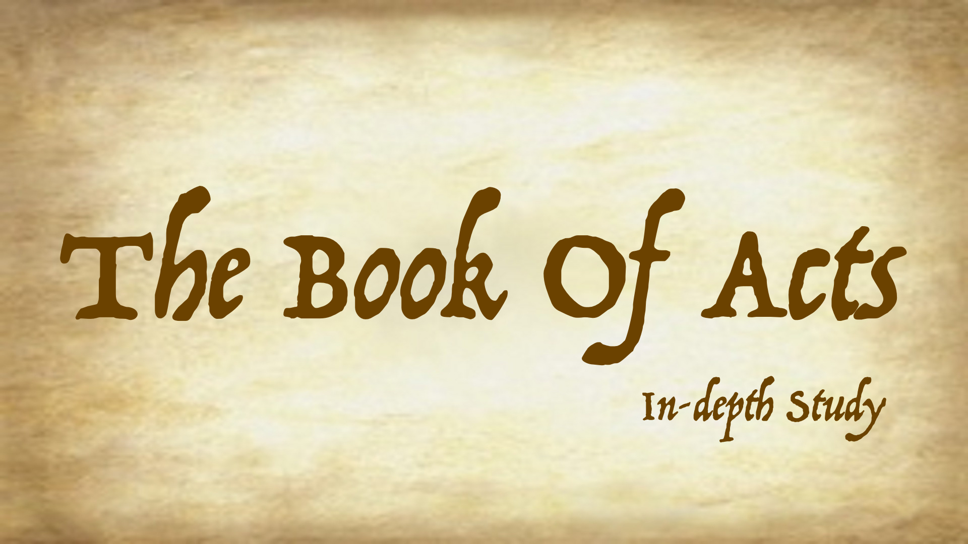 The Book Of Acts Indepth Study New Beginnings Christian Fellowship