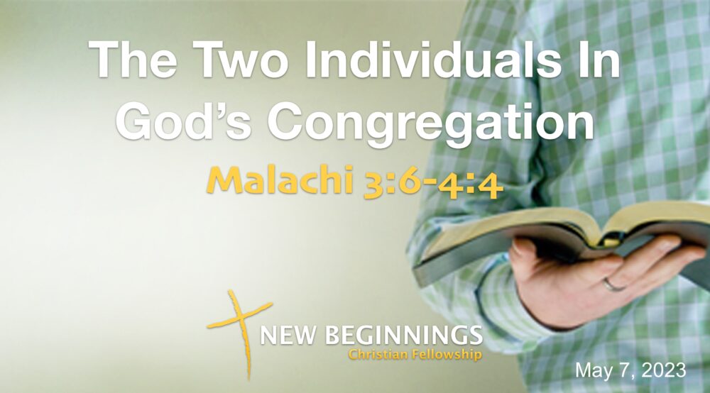 The Two Individuals In  God’s Congregation Image