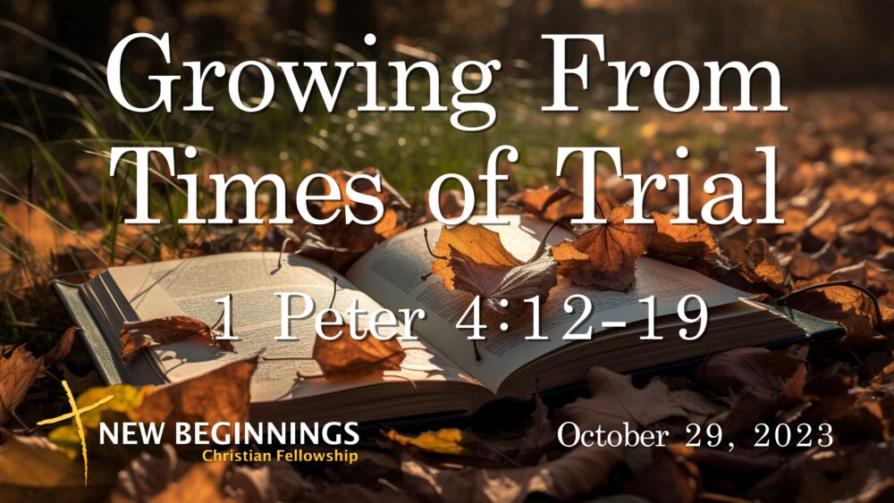 Growing From Times of Trial Image