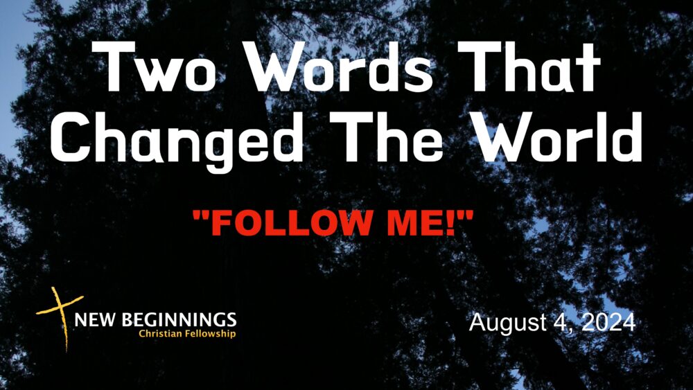 Two Words That Changed The World - \