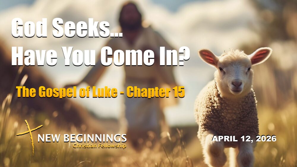 God Seeks... Have You Come In? Image